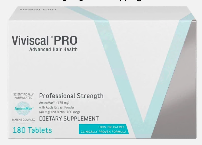 VIVISCAL PRO - Professional Hair Growth Supplement 180 Tablets, Expirey in 2027
