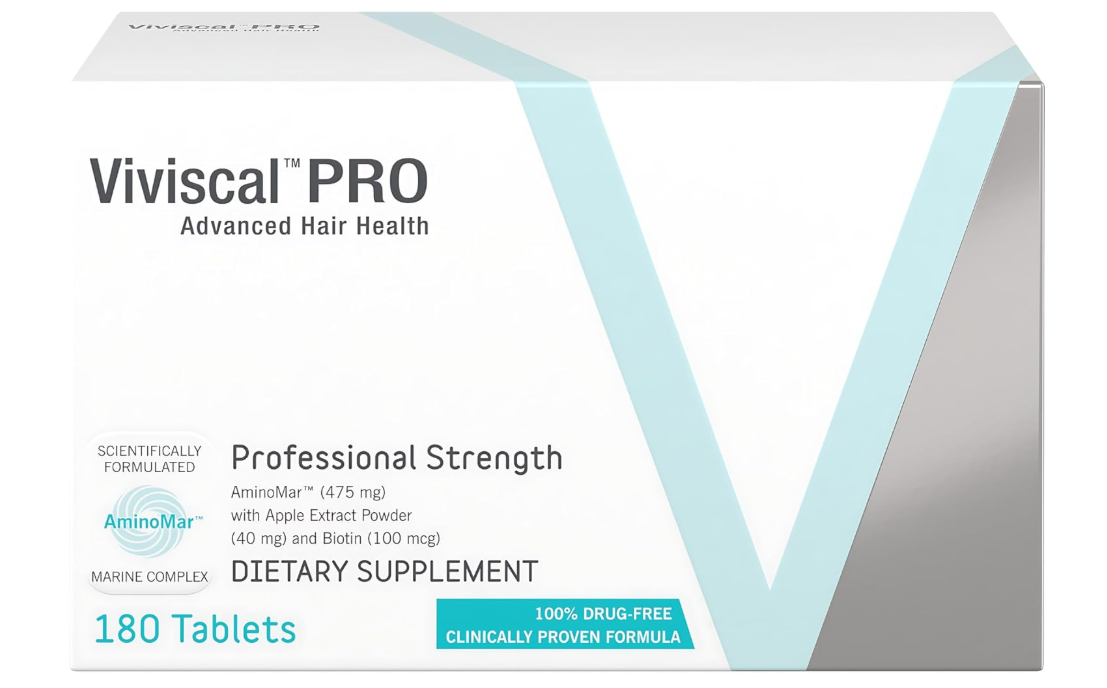 Pack of 2 VIVISCAL PRO - Professional Hair Growth Tablets 180