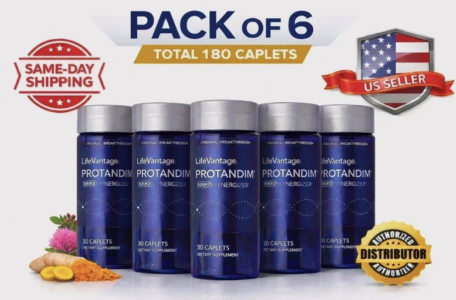 LifeVantage' Protandim NRF2 Synergizer 180 Caplets–Pack of 6(180 Caplets) Sealed