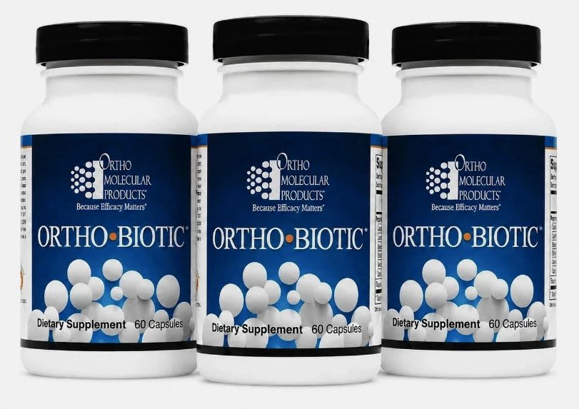 ORTHO BIOTIC 60 CAPSULES Digestive & Gut Health Pack of 3 Fast Free Shipping