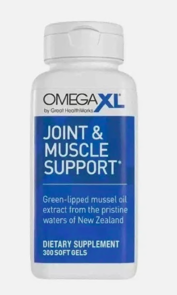 Omega XL 300 Capsules Green Lipped Mussel Joint & Muscle Relief Supplement, FAST