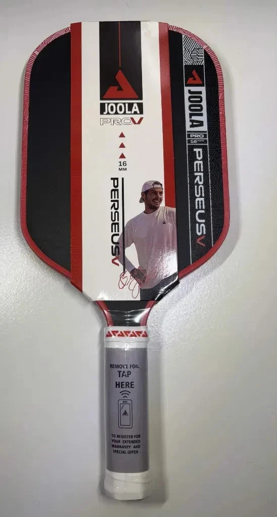 JOOLA Ben Johns Perseus Pro V 16mm Pickleball Paddle, Textured Carbon Fiber Surface, Elongated Shape