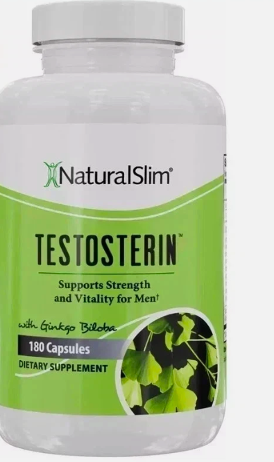 Natural Slim Testosterin Men's Multivitamins Booster 180 Capsules ( Pack of 2 )